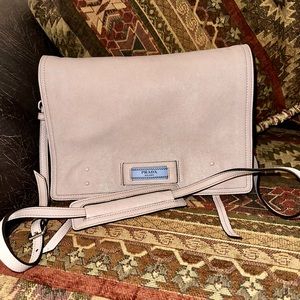 Prada Pattina Glace Calf Leather Bag  7.8in H x 11in W x  5in D